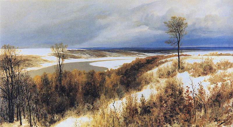 Vasiliy Polenov Early Snow Spain oil painting art